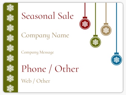 Design Preview for Design Gallery: Seasonal Magnetic Car Signs, 22 x 29 cm
