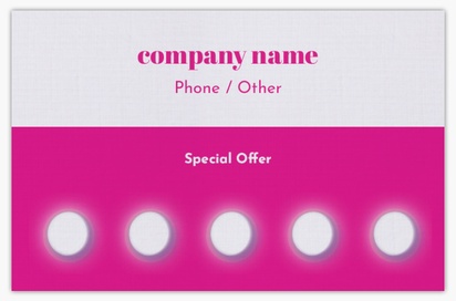 Design Preview for Design Gallery: Tanning Salons Linen Business Cards