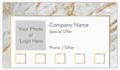 A photo customer loyalty white design for Elegant with 1 uploads