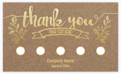 Design Preview for Design Gallery: Crafts Loyalty Cards, Standard (91 x 55 mm)