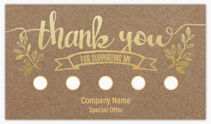 A thank you for your business foil gray cream design for Events