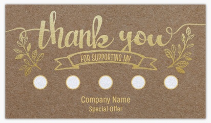 A thank you for your business foil gray cream design for Events