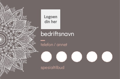 Forhåndsvisning av design for Designgalleri: Lojalitetskort