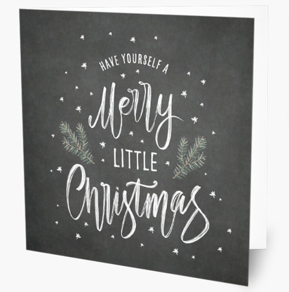 Design Preview for Design Gallery: Typographical Christmas Cards, Square 14 x 14 cm