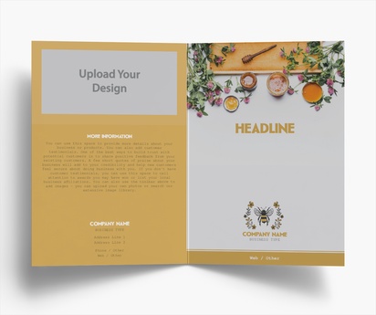 Design Preview for Design Gallery: Farmers Market Folded Leaflets, Bi-fold A5 (148 x 210 mm)