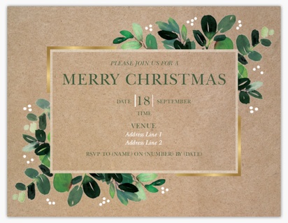Design Preview for Design Gallery: Seasonal Moving Announcements, 13.9 x 10.7 cm