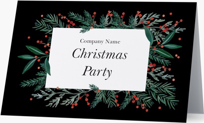 Design Preview for Templates for Christmas Invitations and Announcements , Folded 11.7 x 18.2 cm