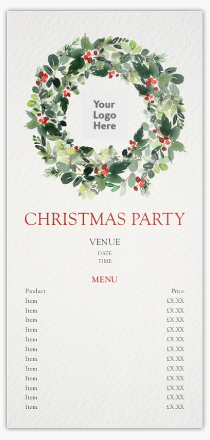 Design Preview for Design Gallery: Christmas & Seasonal Flyers & Leaflets,  No Fold/Flyer DL (99 x 210 mm)