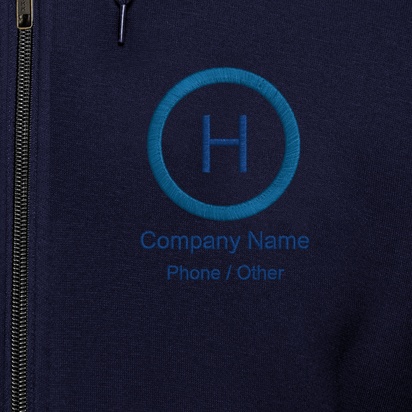 Design Preview for Design Gallery: Business Services Hoodies, Navy Blue
