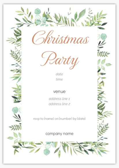 Design Preview for Design Gallery: Christmas & Seasonal Flyers and Pamphlets,  No fold A5