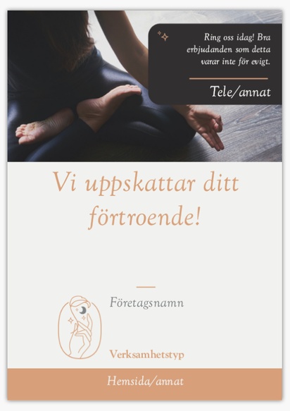 Förhandsgranskning av design för Designgalleri: Massage & friskvård A-ställ