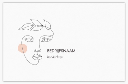 Voorvertoning ontwerp voor Ontwerpgalerij: Beauty en spa Gerecycled matte visitekaartjes, Standaard (85 x 55 mm)