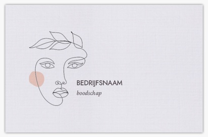 Voorvertoning ontwerp voor Ontwerpgalerij: Beauty en spa Linnen visitekaartjes