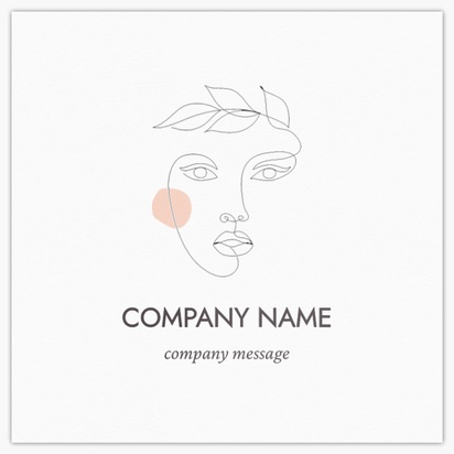 Design Preview for Beauty Consulting & Pampering Glossy Business Cards Templates, Square (2.5" x 2.5")