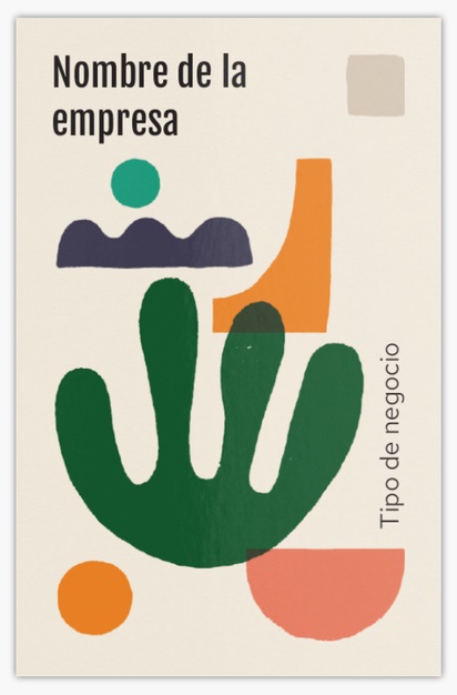 Vista previa del diseño de Galería de diseños de tarjetas de visita extragruesas para galerías de arte, Standard (85 x 55 mm)