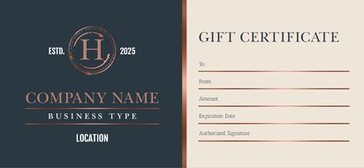Design Preview for Templates for Off Licences & Wine Merchants Gift Certificates 