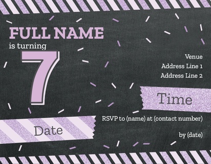 Design Preview for Design Gallery: Teen Birthday Invitations and Announcements, Flat 10.7 x 13.9 cm
