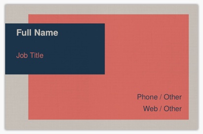 Design Preview for Design Gallery: Marketing & Public Relations Linen Business Cards