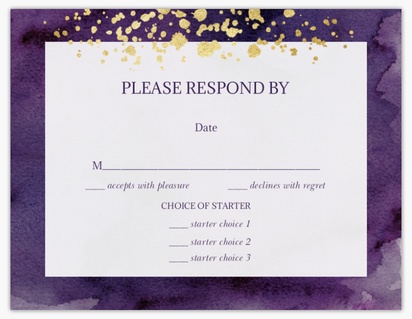 Design Preview for Templates for Bold RSVP Cards , Flat 10.7 x 13.9 cm