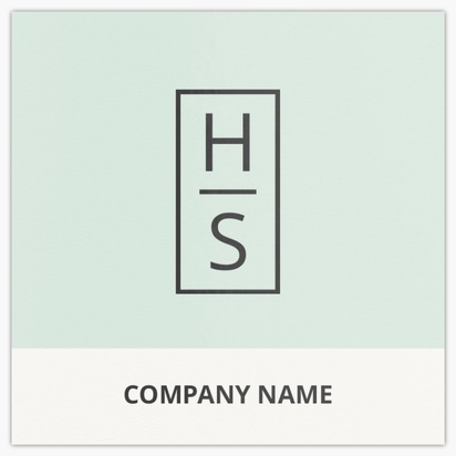 A professional initials gray white design for Modern & Simple