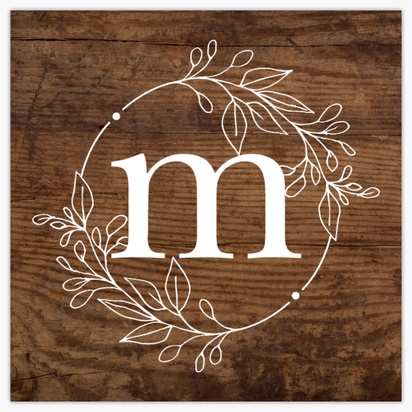 A wood monogram wallart brown design for Baby