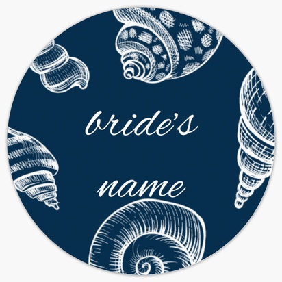 A blue and white nautical 灯台 blue gray design for Bridal Shower