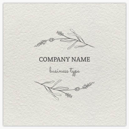 Design Preview for Design Gallery: Beauty & Spa Standard Business Cards, Square (65 x 65 mm)