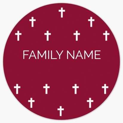 A simple cross red gray design for Religious