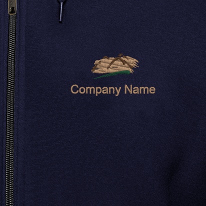 Design Preview for Design Gallery: Travel & Accommodation Customised Hoodies, Navy Blue