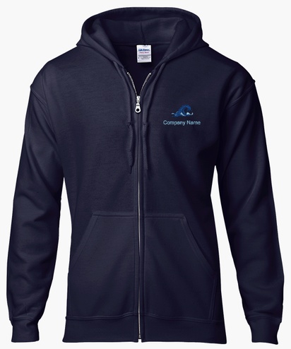 Design Preview for Design Gallery: Travel & Accommodation Zip Up Hoodies