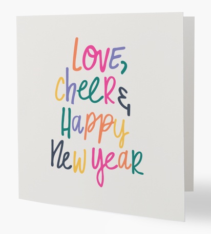 Design Preview for Design Gallery: Typographical Greeting Cards, 14 x 14 cm Folded