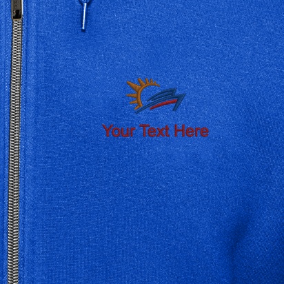 Design Preview for Design Gallery: Travel & Accommodation Customised Hoodies, Royal Blue