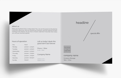 Design Preview for Design Gallery: Folded Leaflets, Bi-fold Square (148 x 148 mm)