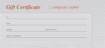 Design Preview for Design Gallery: Marketing & Communications Gift Certificates
