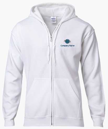 Design Preview for Design Gallery: Business Services Zip Up Hoodies