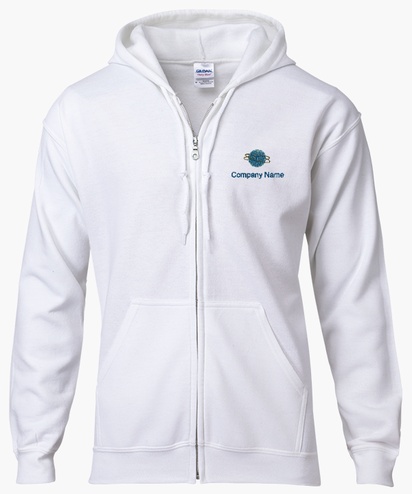 Design Preview for Templates for Business Services Zip Up Hoodies 