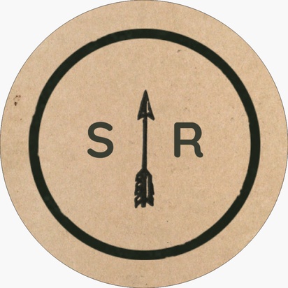 Designvorschau für Designgalerie: Selbstklebende Briefsiegel Rustikal