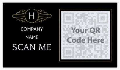 A flag online menu black gray design for QR Code