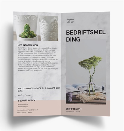 Forhåndsvisning av design for Designgalleri: Arkitektur Brosjyrer, 2-fløyet DL (99 x 210 mm)