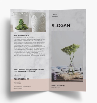 Förhandsgranskning av design för Designgalleri: Konst & underhållning Broschyrer, Enkelfalsning DL (99 x 210 mm)