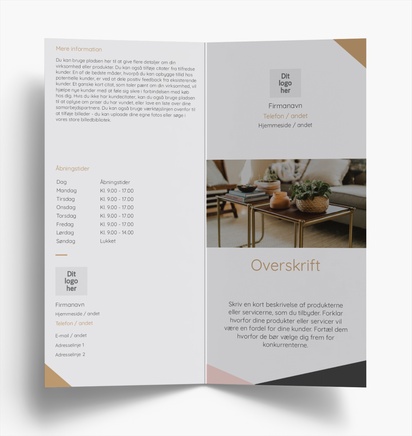 Forhåndsvisning af design for Designgalleri: Ejendomsmægling Brochurer, Midterfals DL (99 x 210 mm)