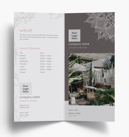 Design Preview for Design Gallery: Retro & Vintage Folded Leaflets, Bi-fold DL (99 x 210 mm)