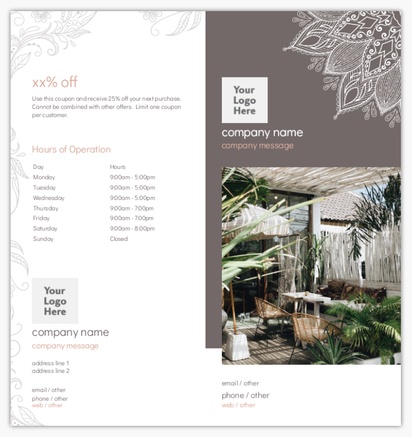 Design Preview for Design Gallery: Elegant Brochures, Bi-fold DL