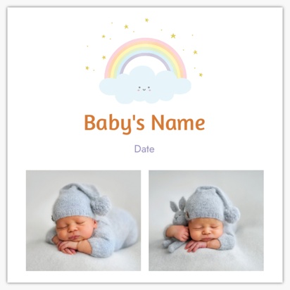Design Preview for Design Gallery: Baby Canvas Prints, 12" x 12" Horizontal