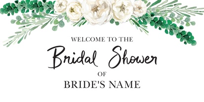 A white florals on kraft paper rsvp kaart gray black design for Bridal Shower