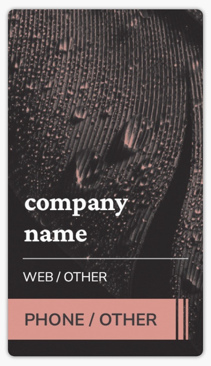 A bold texture black business card gray design for Art & Entertainment