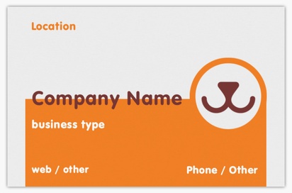 Design Preview for Design Gallery: Pet Training Standard Business Cards, Standard (85 x 55 mm)
