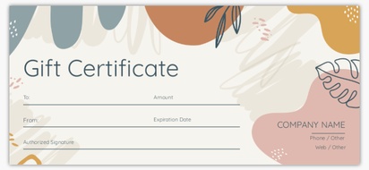 Design Preview for Design Gallery: Custom Gift Certificates