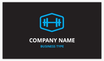 Design Preview for Sports & Fitness Ultra Thick Business Cards Templates