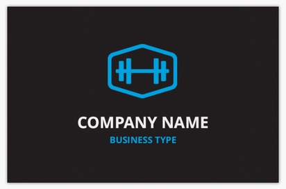 Design Preview for Design Gallery: Personal Training Natural Uncoated Business Cards